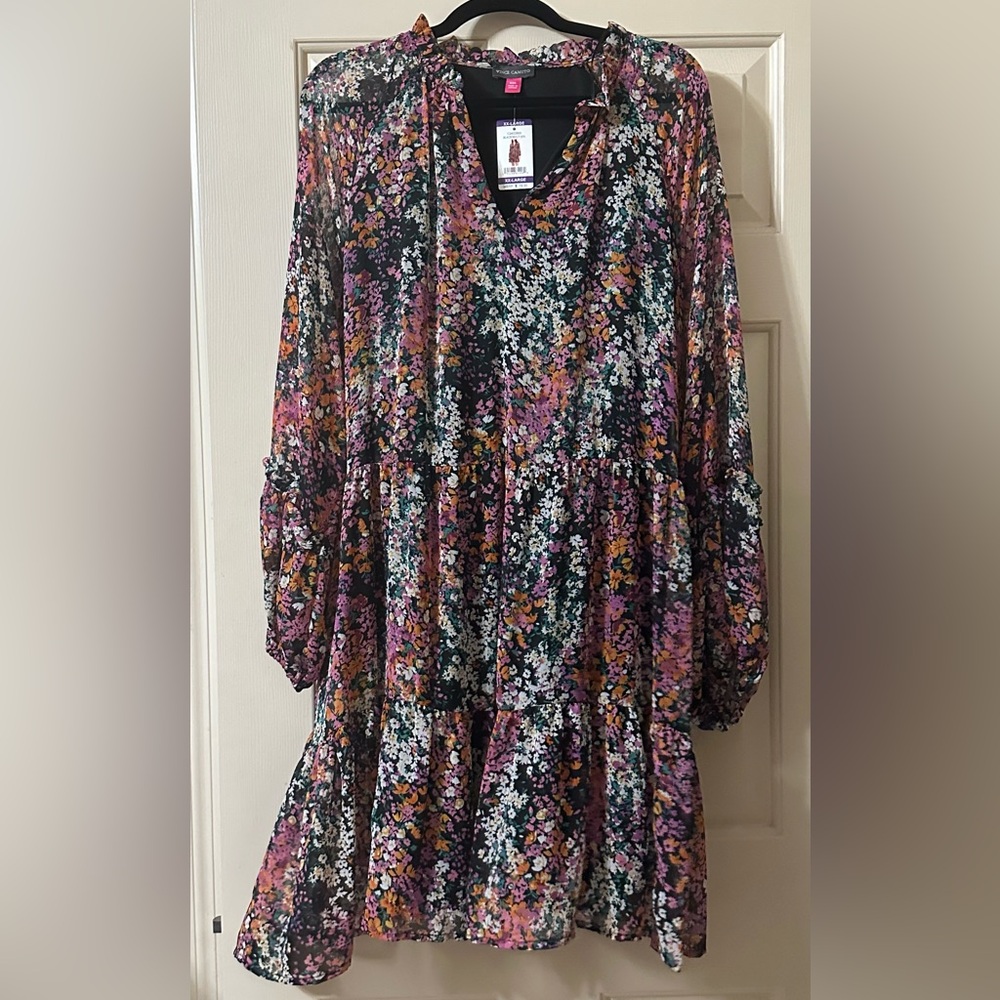 Vince Camuto Black/Multi Dress XXL